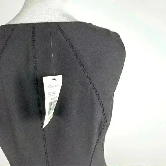 New Kenneth Cole collection womens zip down dress size 4 black pencil career LBD - Picture 6 of 11